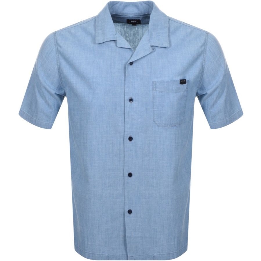 Short Sleeved Resort Shirt Blue