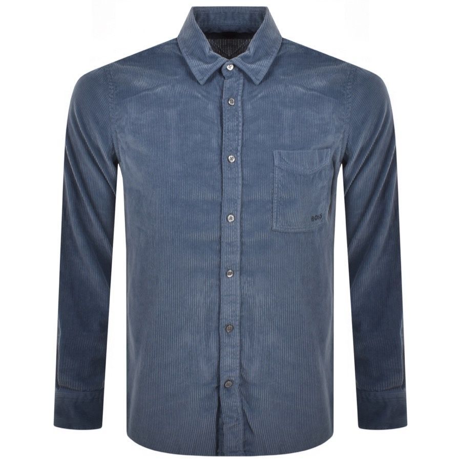 BOSS Relegant 5 Long Sleeve Shirt Blue