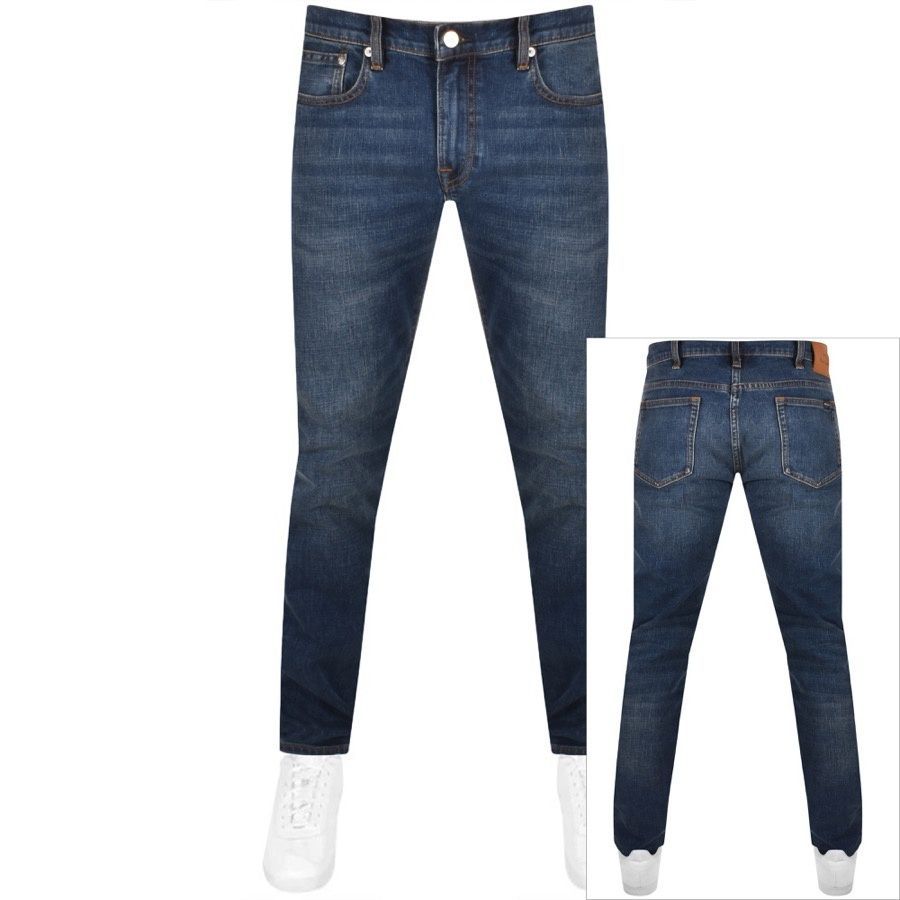 PS By Paul Smith Mid Wash Slim Fit Jeans Blue