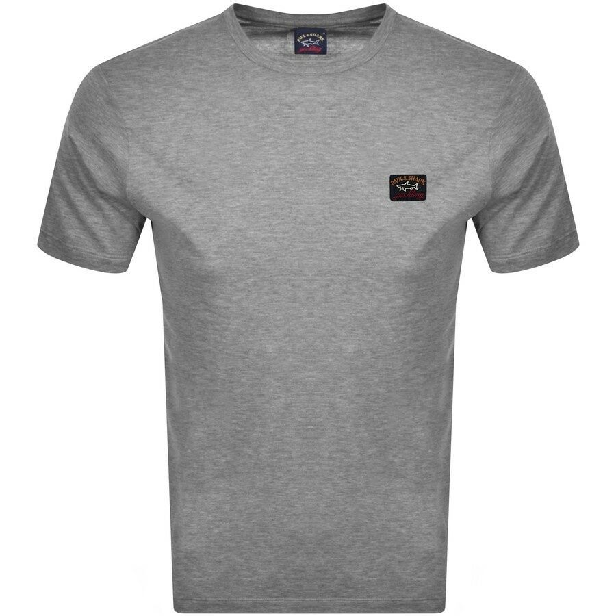 Paul And Shark Short Sleeved Logo T Shirt Grey