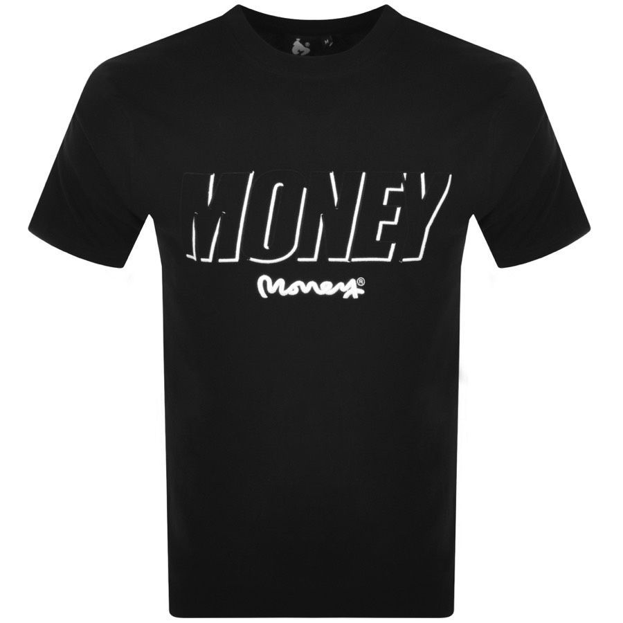 Money Block Out Logo T Shirt Black