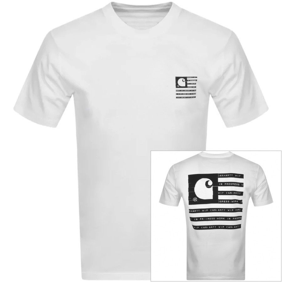 WIP Label State Flag T Shirt White