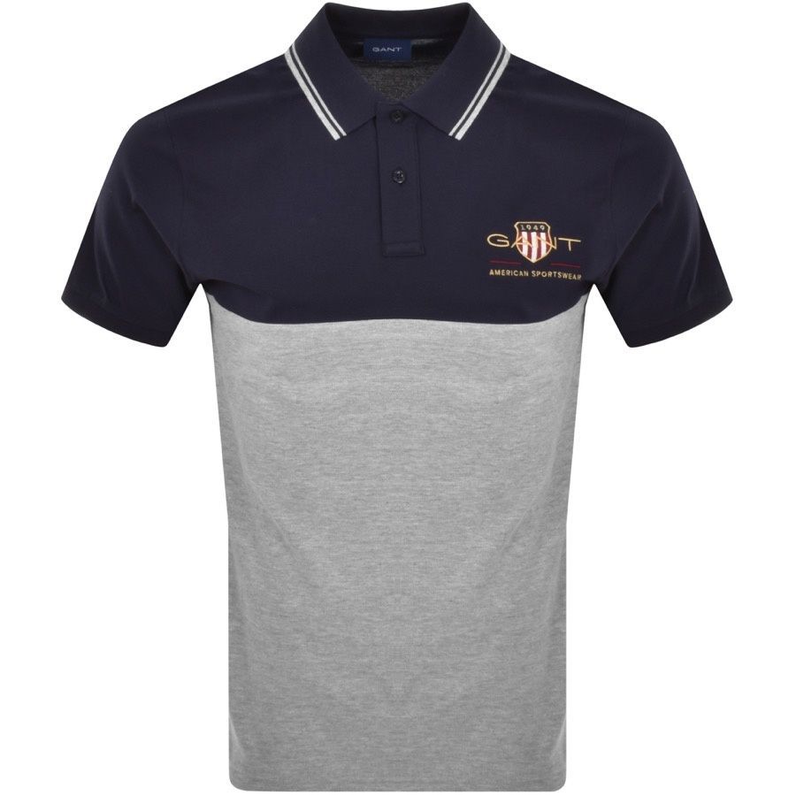 Archive Shield Polo T Shirt Navy