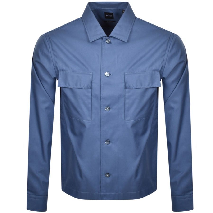 BOSS Nolan Long Sleeved Shirt Blue