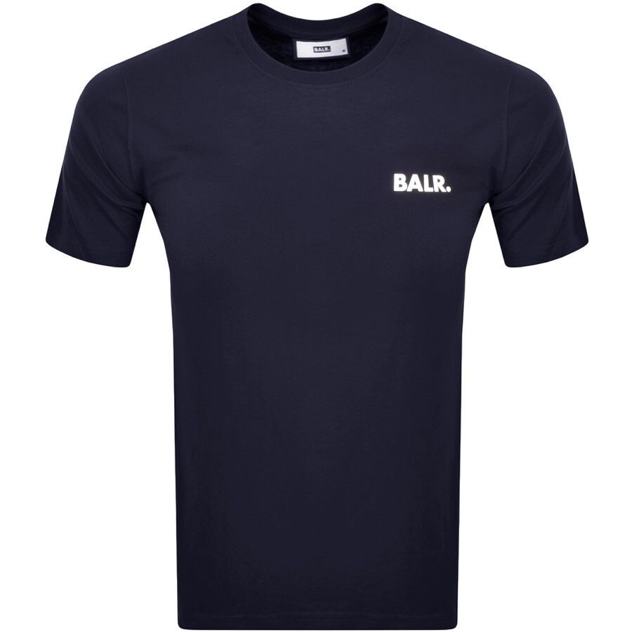 Athletic Short Sleeved T Shirt Navy
