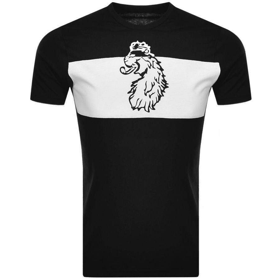 1977 Awesome Printed Half Lion T Shirt Black