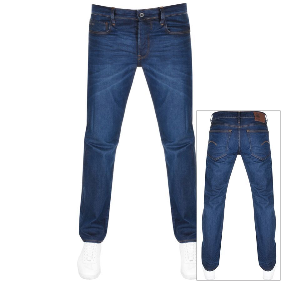 Raw 3301 Straight Jeans Blue