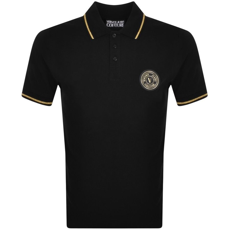 Couture Polo T Shirt Black