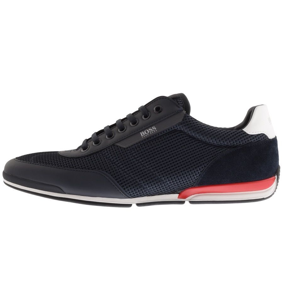 BOSS Saturn Lowp Trainers Navy