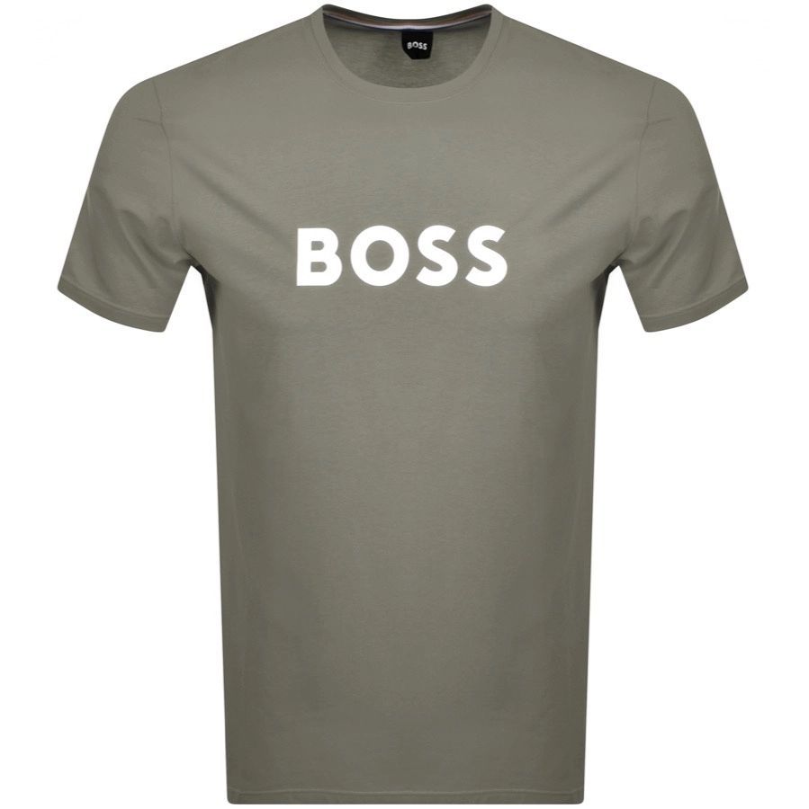 BOSS Bodywear Logo T Shirt Green