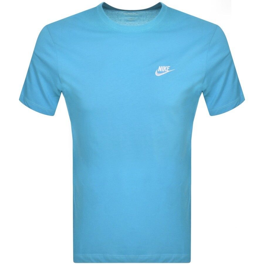 Crew Neck Club T Shirt Blue