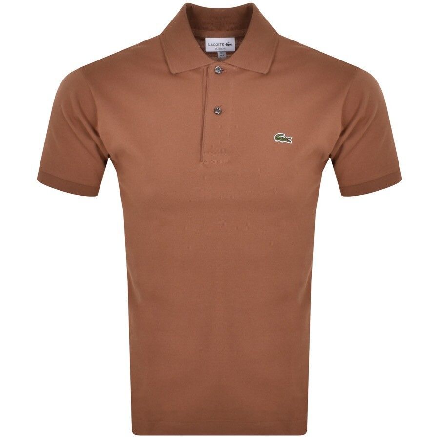 Classic Fit Polo T Shirt Brown