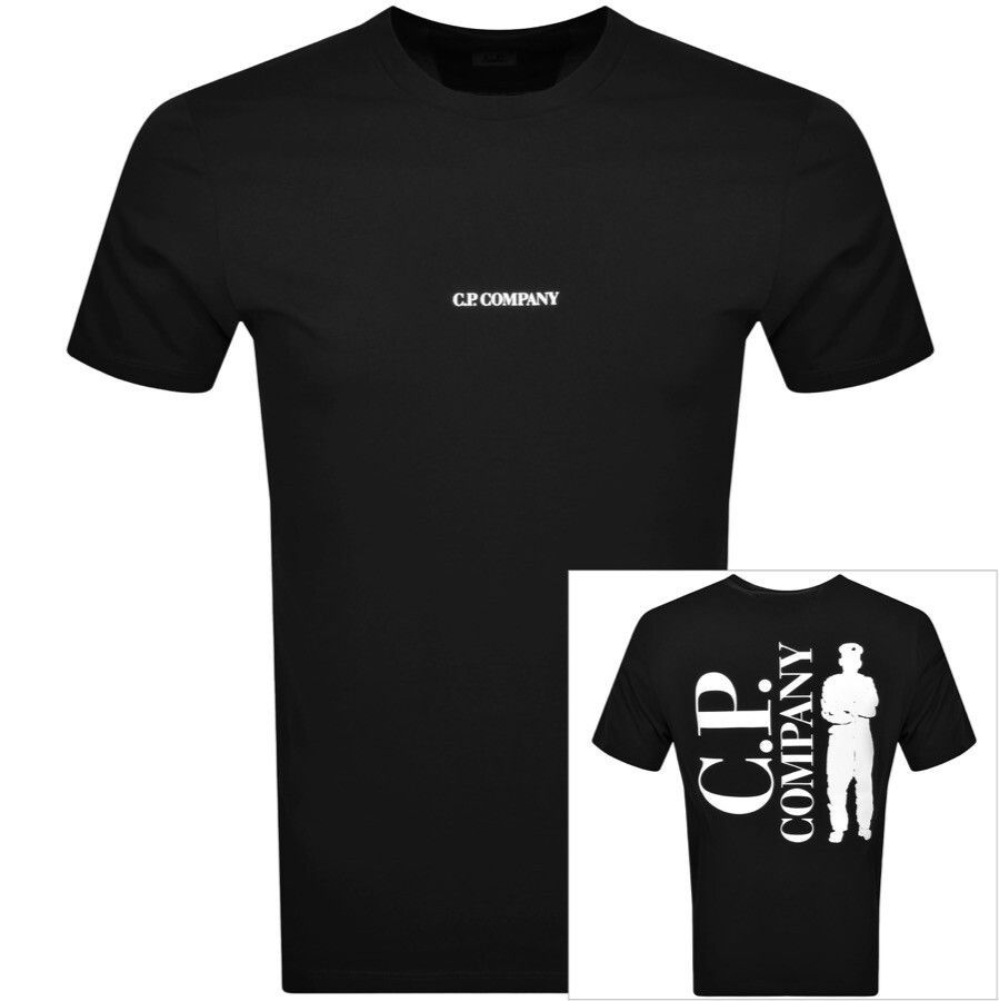 CP Company Reverse Print T Shirt Black