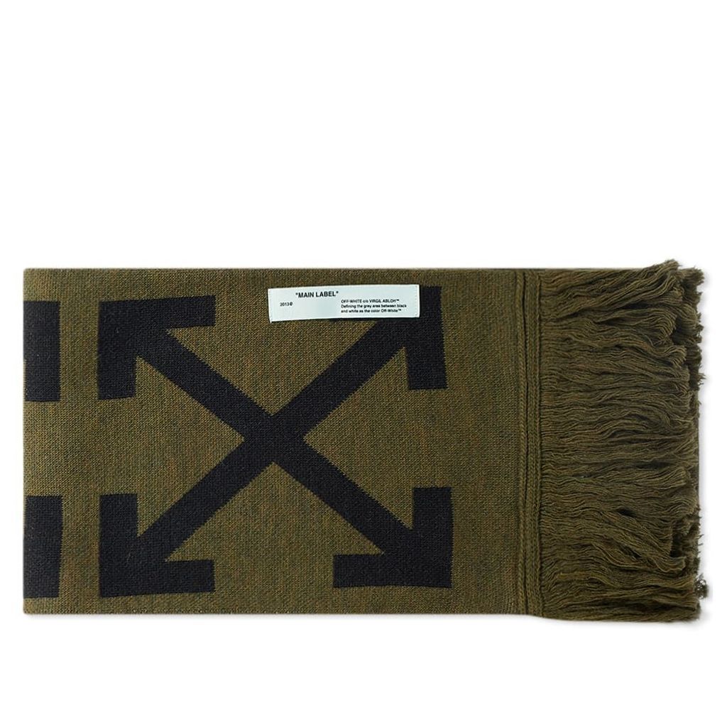 Off-White Arrows Scarf Military Green