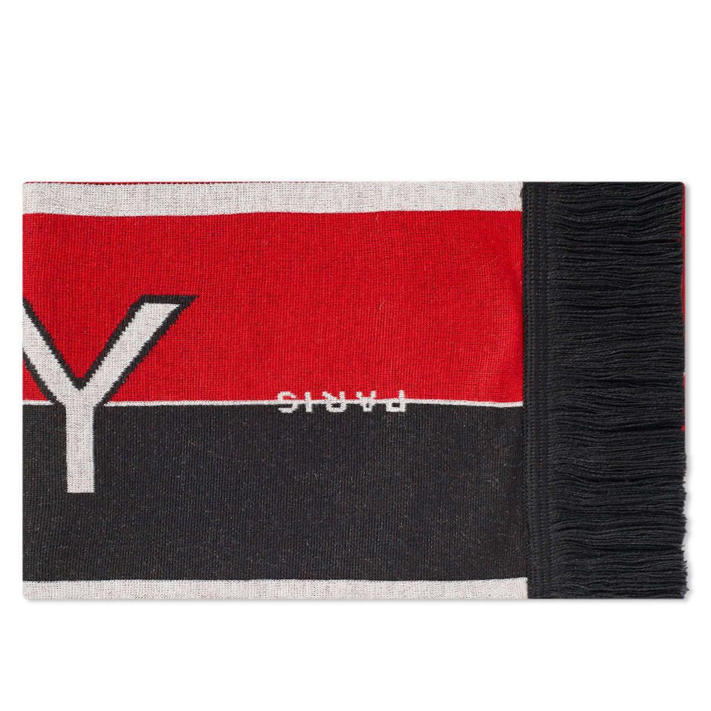 Givenchy Logo Football Scarf Black & Red