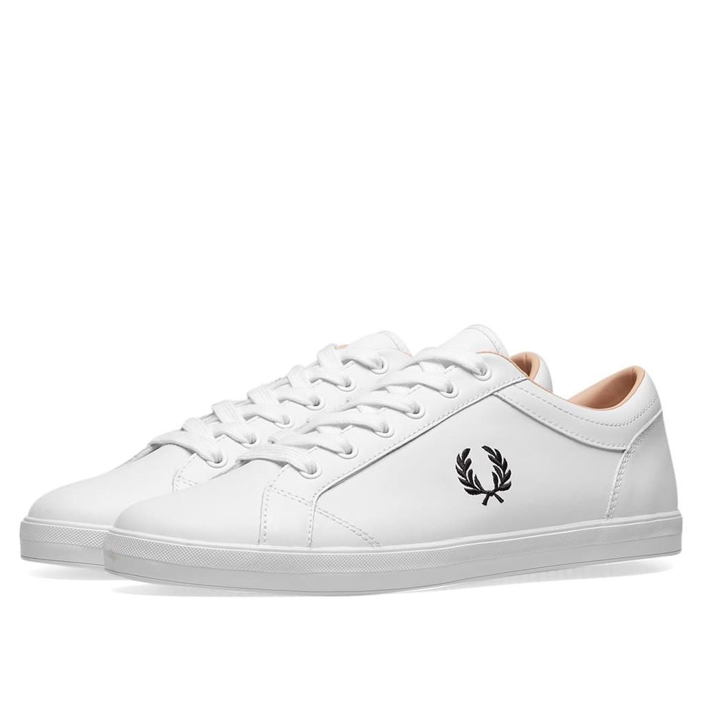 Fred Perry Baseline Leather Sneaker White & Black