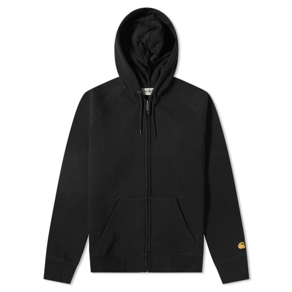 Carhartt Hooded Chase Jacket Black & Gold