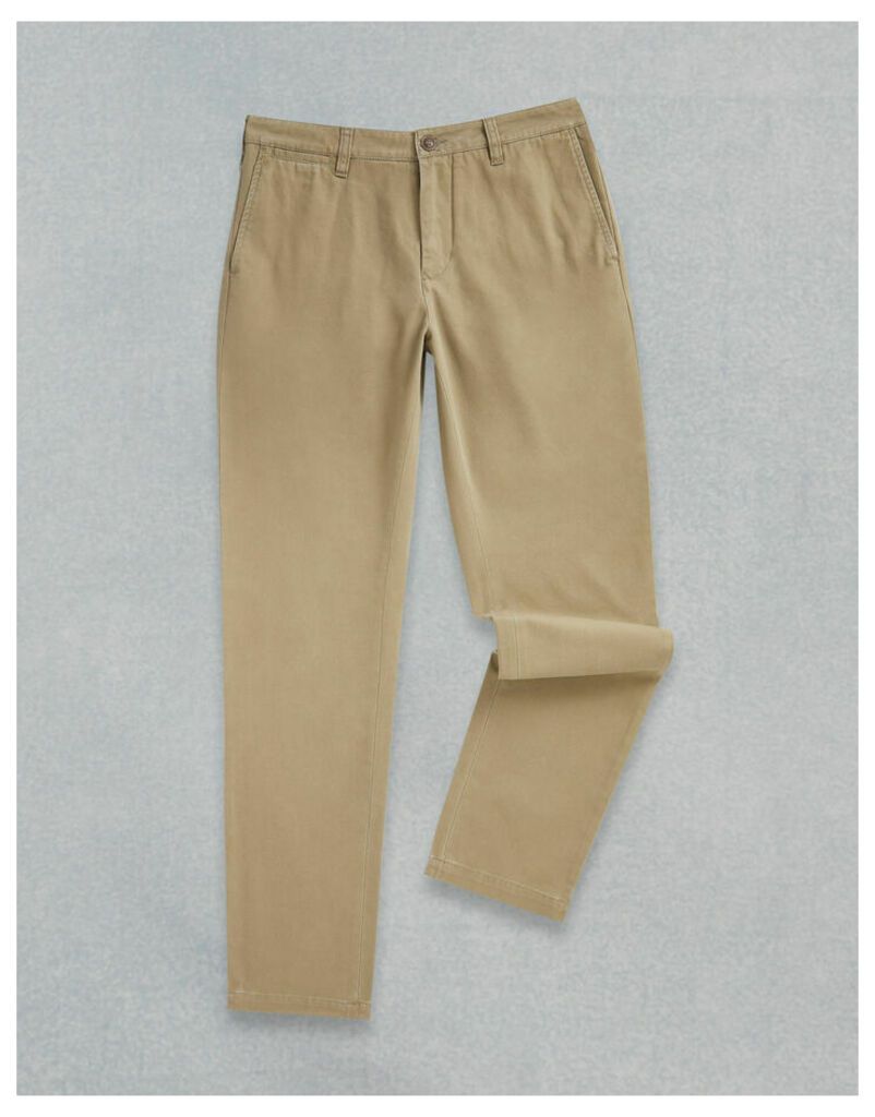 Belstaff OFFICER CHINO SLIM TROUSERS Brown