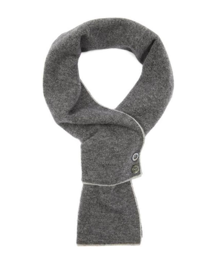 Cashmere Two Button Scarf