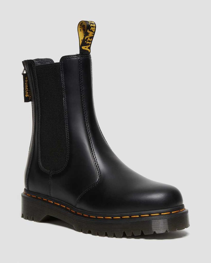 Men's Leather 2976 Hi Bex Zip Chelsea Boots in Black, Size: 3