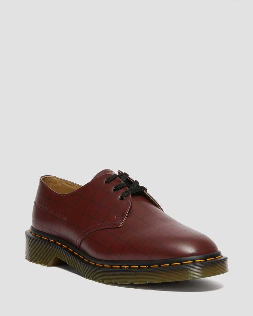 Men's Leather 1461 Undercover Smooth Shoes in Cherry Red, Size: 3
