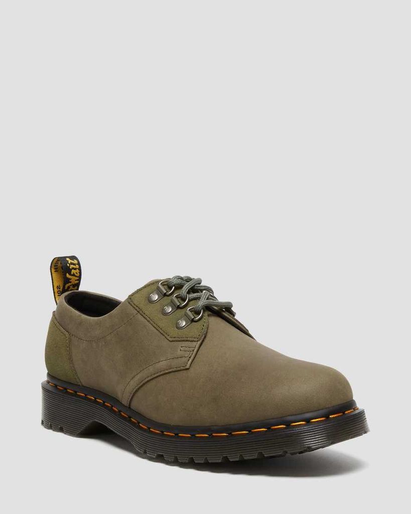 Men's Suede 1461 Streeter Shoes in Olive, Size: 6