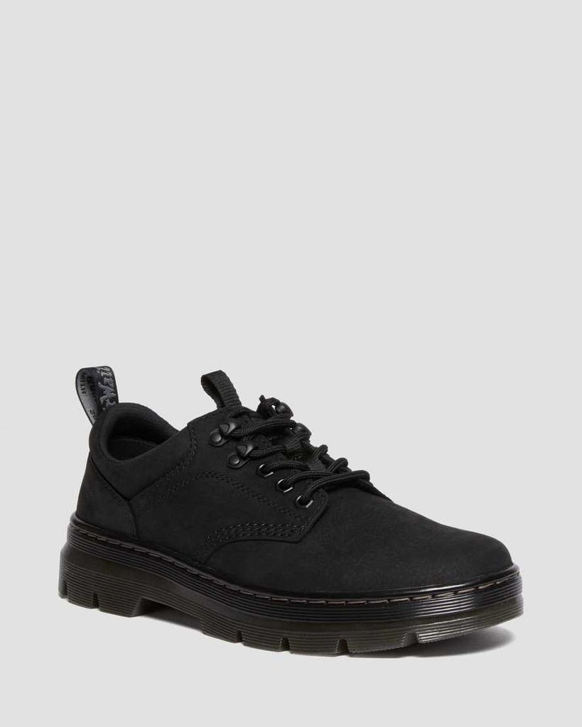 Men's Reeder Milled Nubuck Utility Shoes in Black, Size: 3