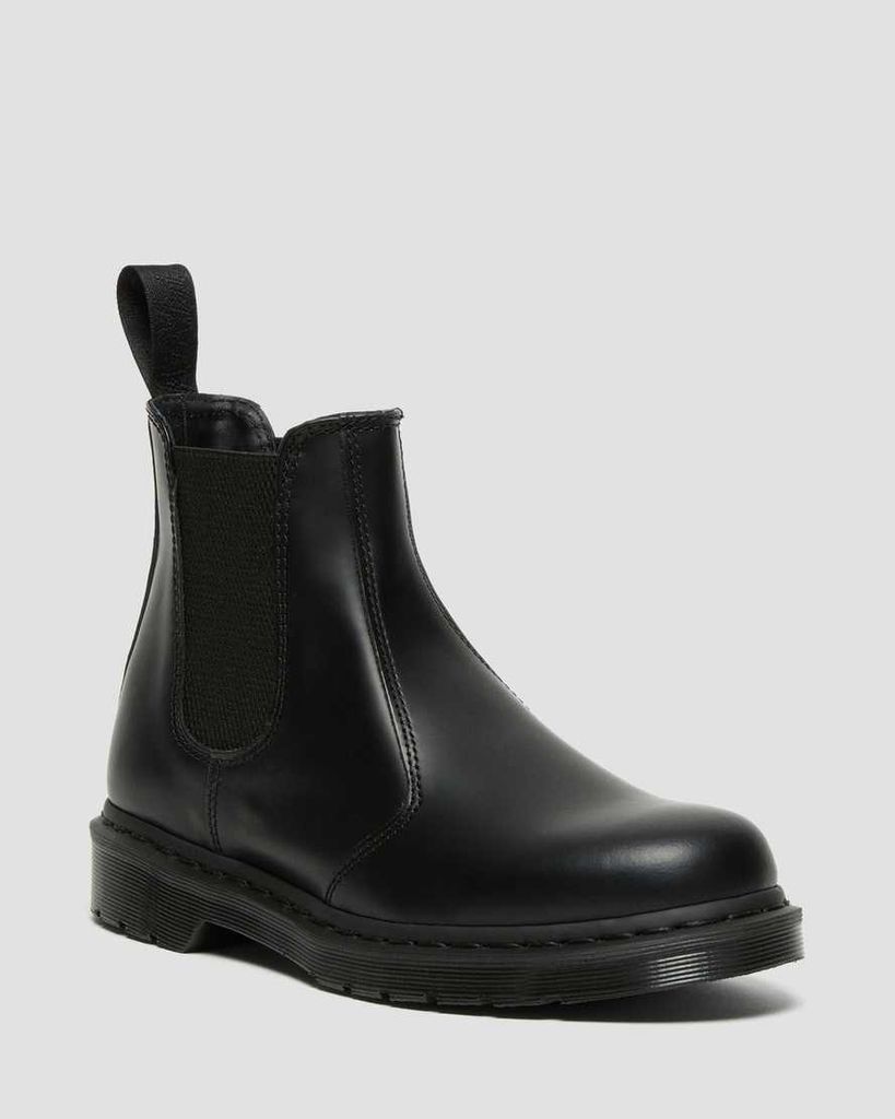 Men's Leather 2976 Mono Smooth Chelsea Boots in Black, Size: 3
