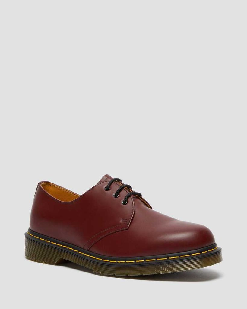 Men's Leather 1461 Smooth Oxford Shoes in Cherry Red, Size: 6