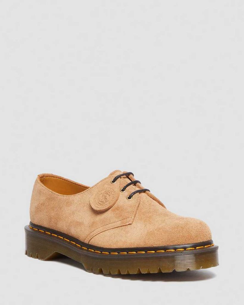 Men's Tufted Suede 1461 Bex Made In England Shoes Tan in S/Y Tan, Size: 3