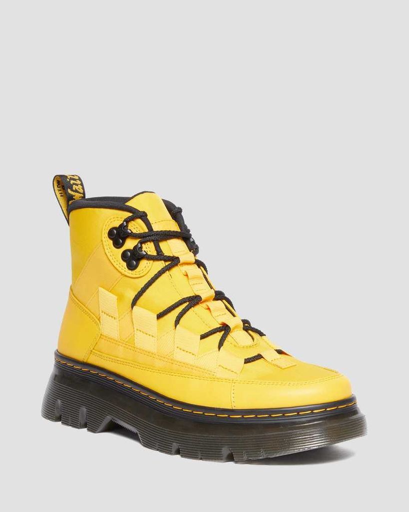 Men's Boury Nylon & Leather Utility Boots Yellow in Dms Yellow, Size: 3