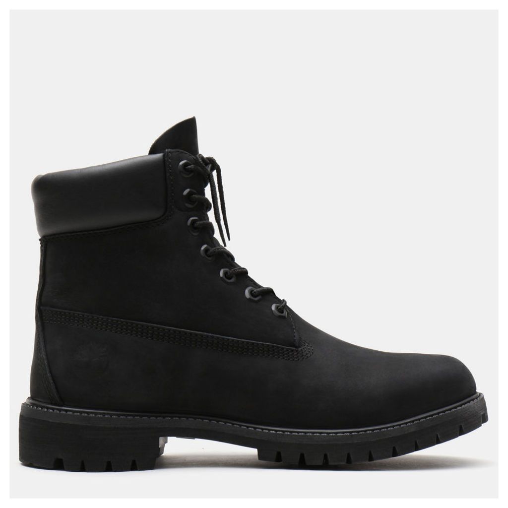Timberland Premium 6 Inch Boot For Men In Black Black, Size 17.5