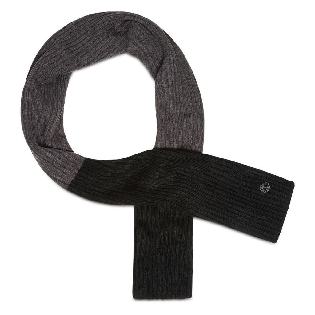 Timberland Colour Block Scarf For Men In Black Black, Size ONE