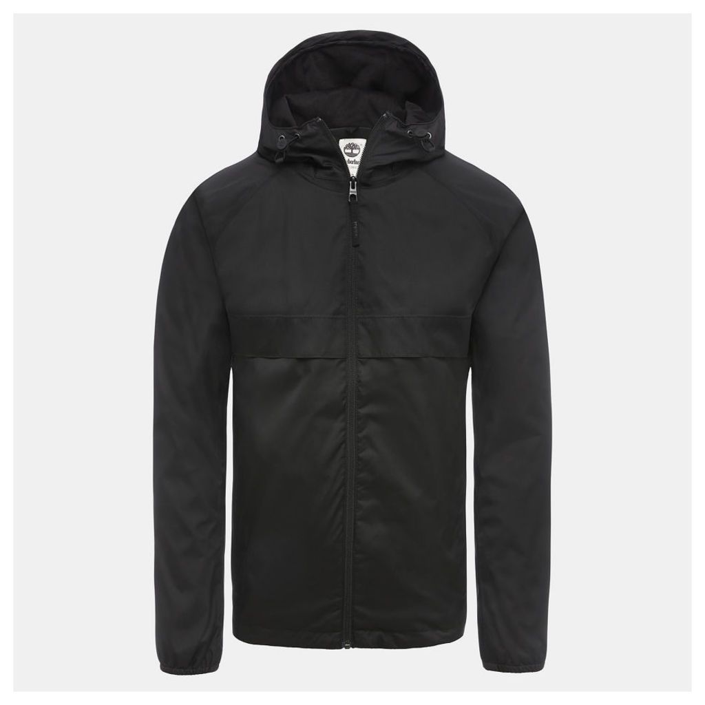 Timberland Waterproof Hooded Shell Jacket For Men In Black Black, Size XXL