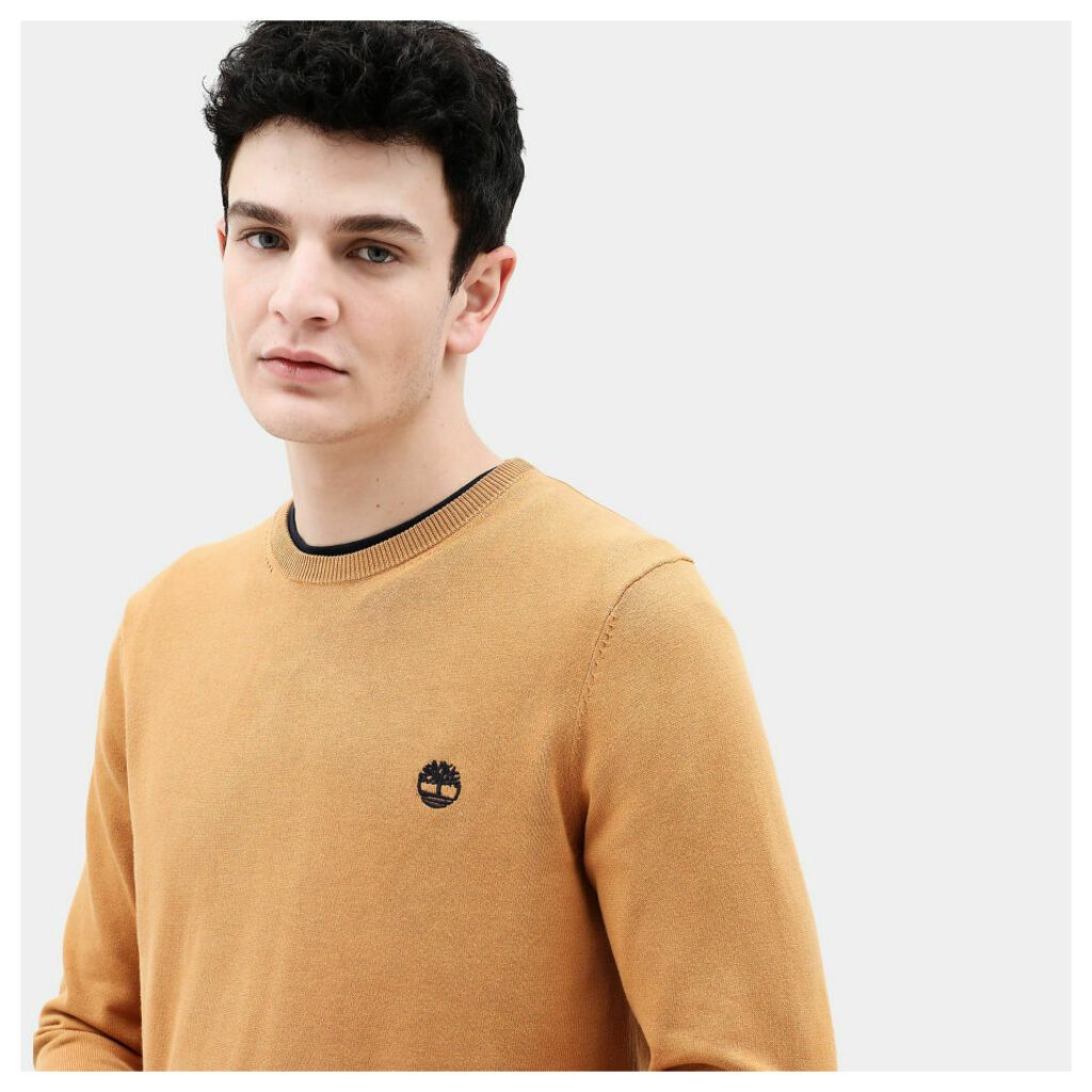 Manhan River Cotton Sweater For Men In Yellow Yellow, Size 3XL