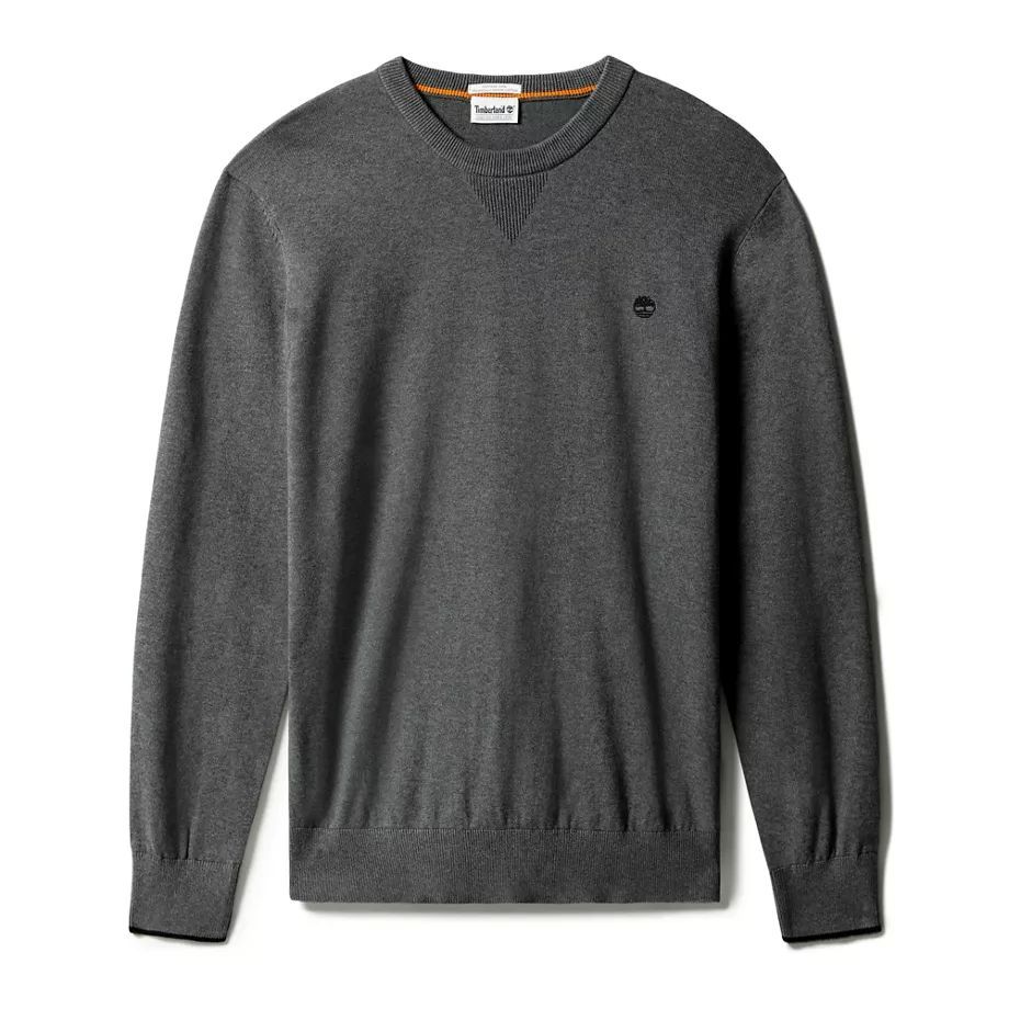 Williams River Organic Cotton Sweater For Men In Dark Grey Dark Grey, Size XL