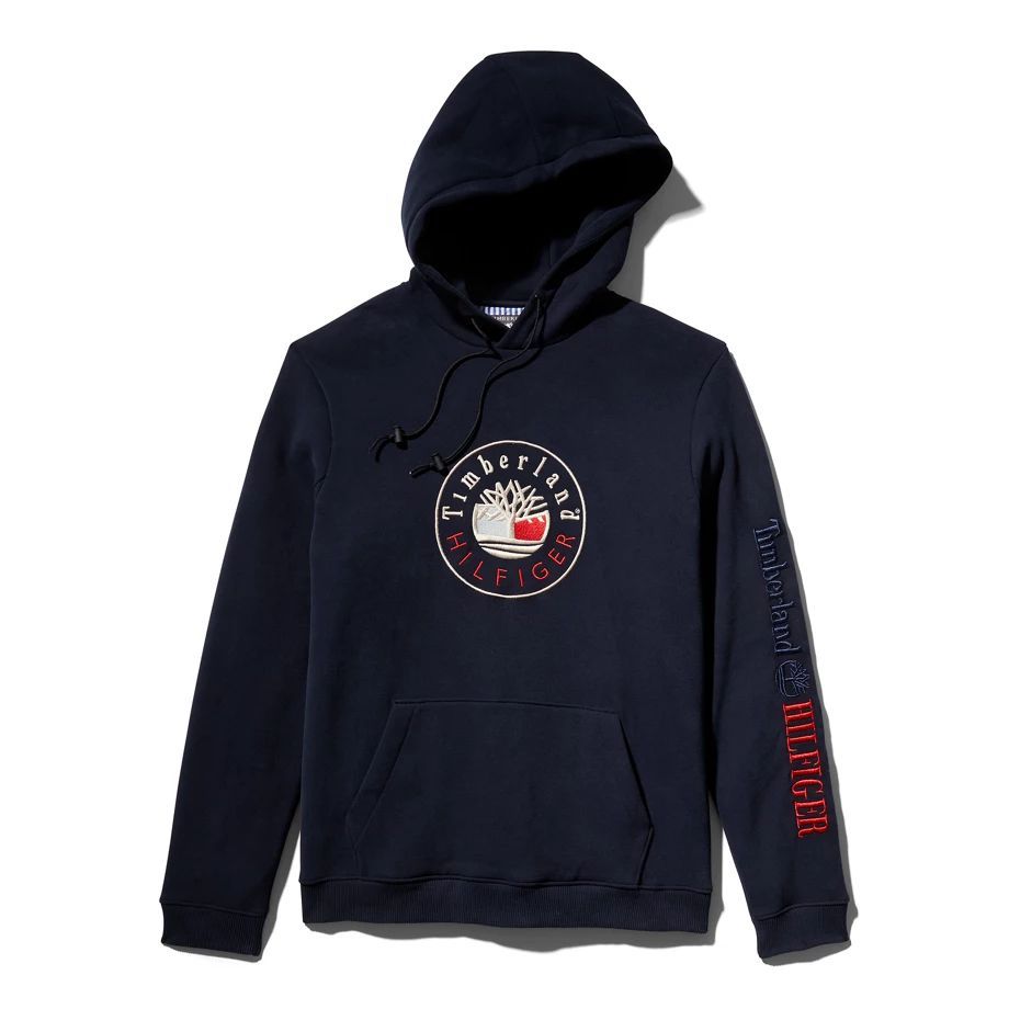 Tommy Hilfiger X Timberland® Re-imagined Hoodie In Blue Blue Men, Size M