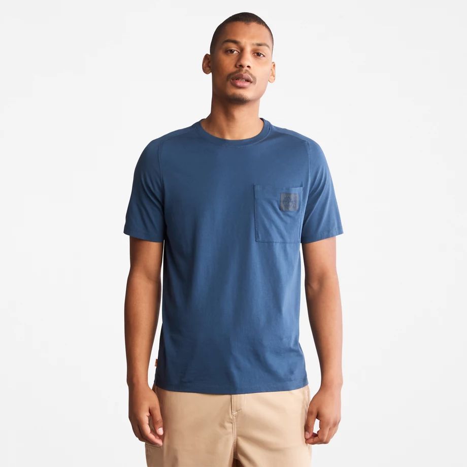 Eco-ready Supima® Cotton Timberfresh™ T-shirt For Men In Blue Dark Blue, Size L