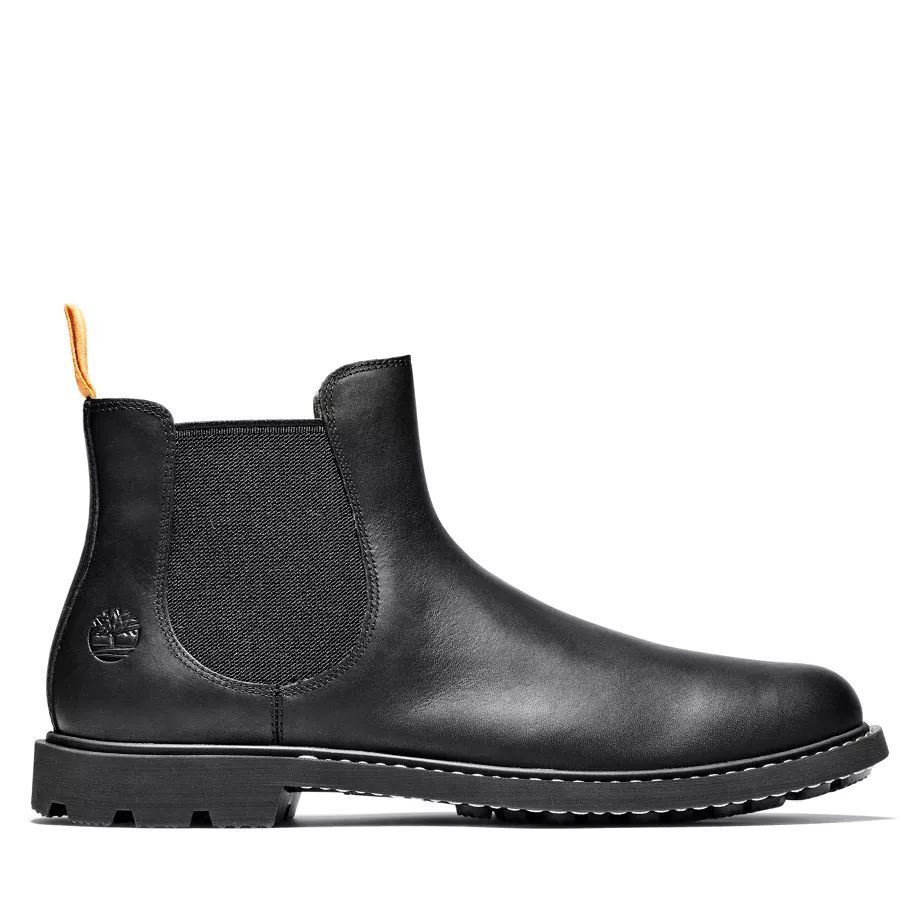 Belanger Ek+ Chelsea Boot For Men In Black Black, Size 6.5