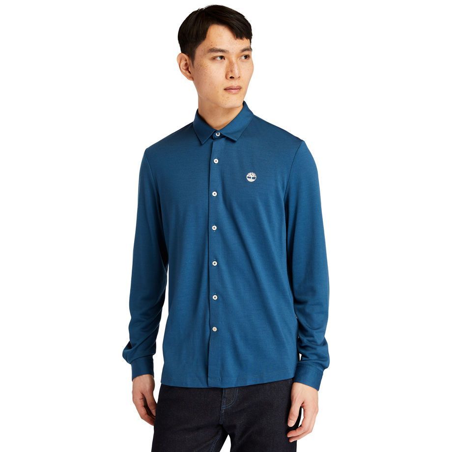 Eco-ready Shirt For Men In Blue Blue, Size L