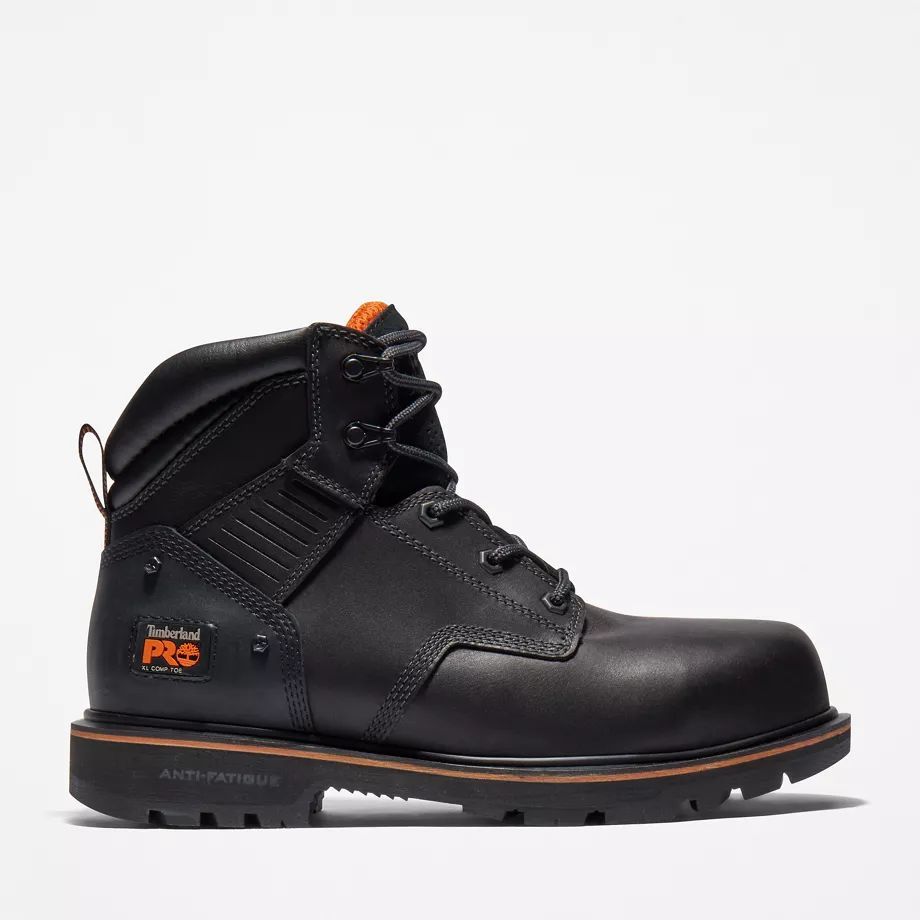 Pro® Ballast 6 Inch Comp-toe Work Boot For Men In Black Black, Size 6.5