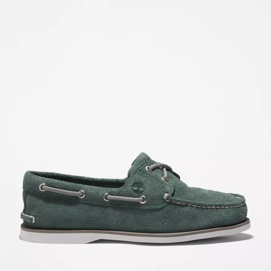 Timberland® 2-eye Classic Boat Shoe For Men In Green Teal, Size 11