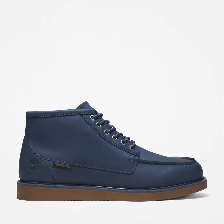 Newmarket Ii Moc-toe Chukka Boot For Men In Navy Dark Blue, Size 6.5