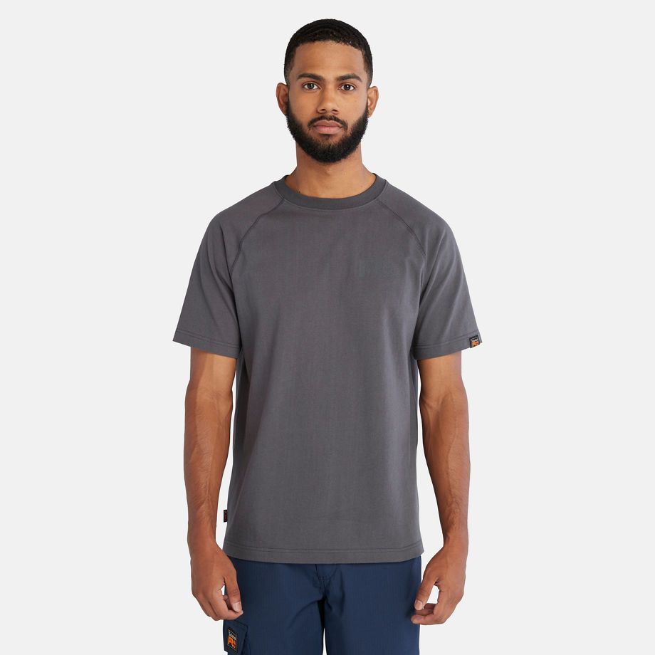 Pro Core Reflective Logo T-shirt For Men In Dark Grey Black, Size XL