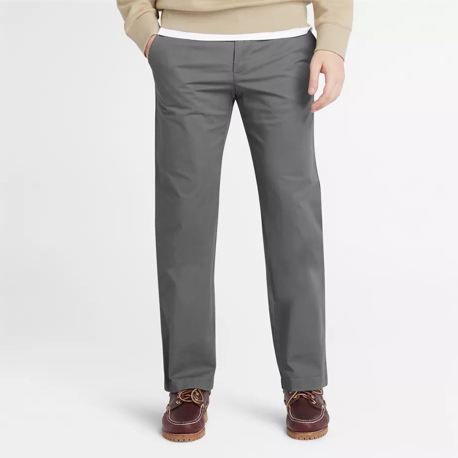 Squam Lake Stretch Chinos For Men In Grey Grey, Size 38x32