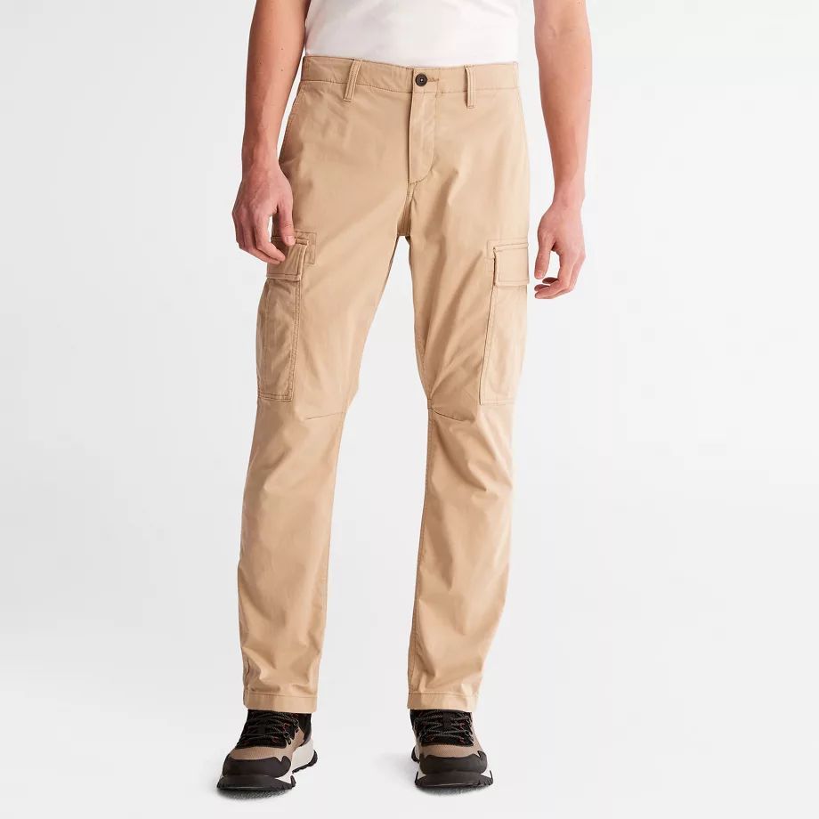 Core Twill Cargo Trousers For Men In Beige Beige, Size 38x32