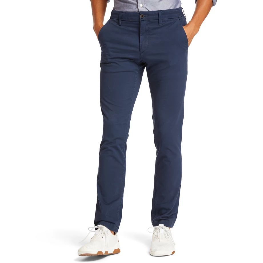 Sargent Lake Stretch Chinos For Men In Navy Navy, Size 29x34