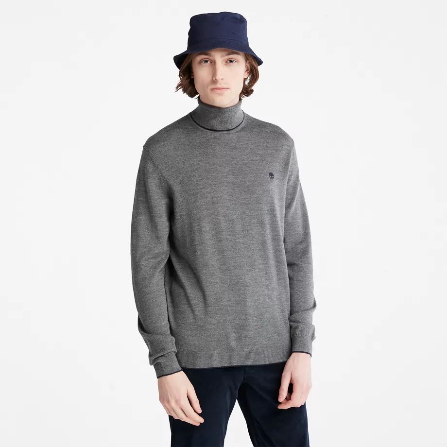 Nissitissit River Merino Sweater For Men In Dark Grey Dark Grey, Size S