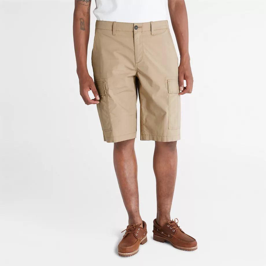 Outdoor Heritage Cargo Shorts For Men In Beige Beige, Size 36