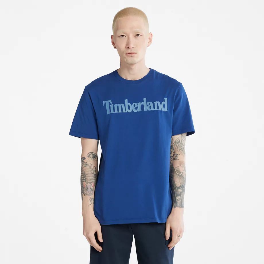 Kennebec River Logo T-shirt For Men In Blue Blue, Size S